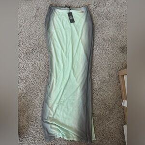 Sage Mesh Maxi Skirt by Luxe To Kill